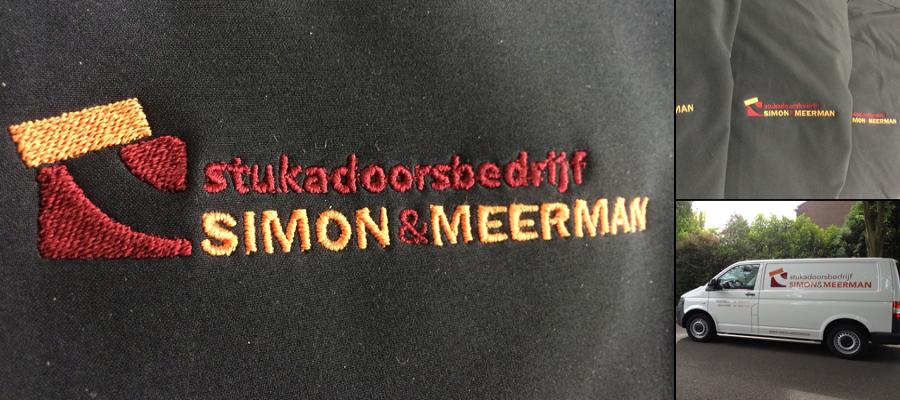 Multi kleur geborduurde logo&#039;s, natuurlijk in de huisstijl door van Veldhuizen Reclame.